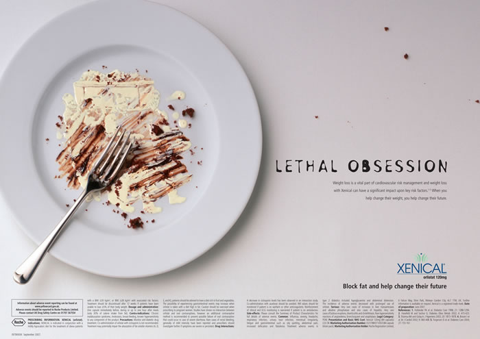 Xenical減肥藥平面廣告(2)---創意策劃--平面饕餮--中國廣告人網站